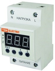 SQ1504-0016 Реле контроля напряжения серии РН 2 63А-220В (LED-дисплей) (уп.50шт.) TDM SQ1504-0016 - фото 629376