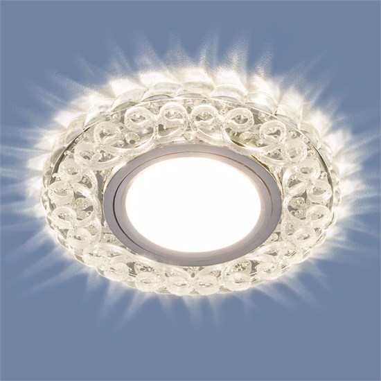 2234 MR16 CL прозрачный Встраиваемый точечный светильник с LED подсветкой Electrostandard 2234 MR16 CL прозрачный - фото 629382