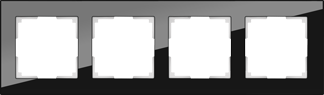 WL01-Frame-04 Favorit Рамка на 4 поста, черная (уп.5шт.) Werkel™ a031800 - фото 629494