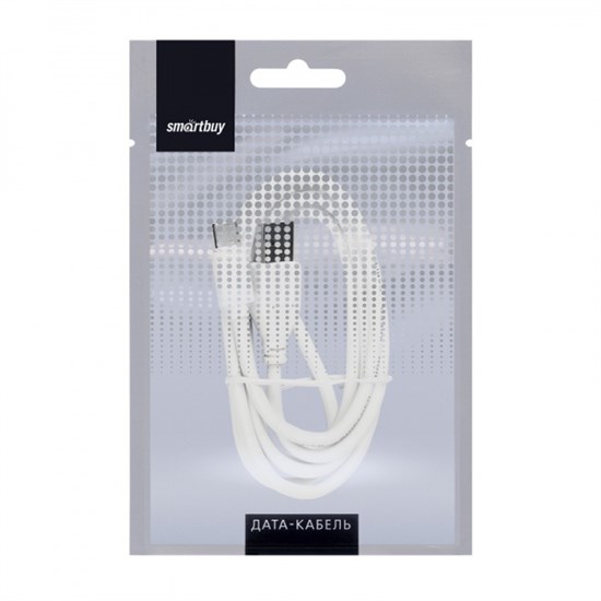 iK-3112 white Дата-кабель USB 2.0-A штекер-USB Type-C штекер 1м белый SmartBuy 4690626041691 - фото 629587