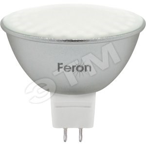 25294 LB-126 80LED(7W) 12V G5.3 6400K Лампа светодиодная (уп.10/200шт.) FERON 25294 - фото 629623