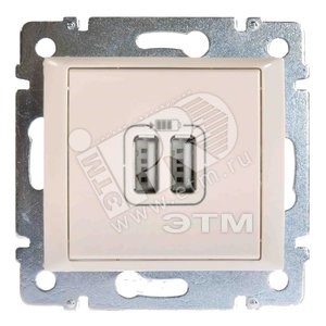 774170 Valena Ррозетка USB 2 гнезда, слоновая кость Legrand (Франция) 774170 - фото 629628