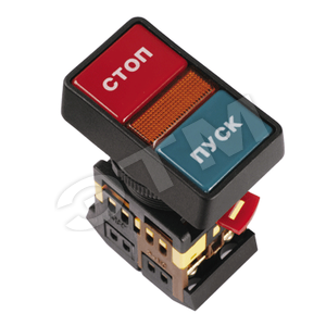 BBD21-PPBB-K51 Кнопка PPBB-30N Пуск-Стоп с подсветкой неон 1з+1р 240В (уп.10шт.) IEK® BBD21-PPBB-K51 - фото 629735