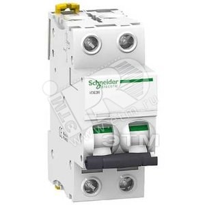 A9F74204 Acti 9 Выключатель автоматический 2п 4А С iC60N 6кА Schneider Electric A9F74204 - фото 629879