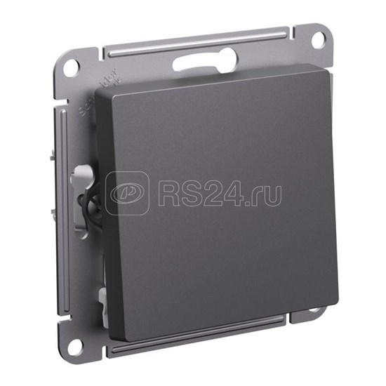 ATN001461 AtlasDesign Механизм переключателя одноклавишного (сх.6), базальт (уп.5шт.) Systeme Electric (Россия) ATN001461 - фото 629889
