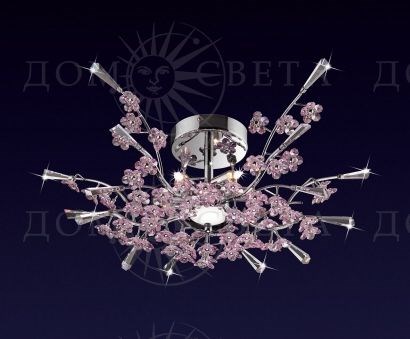 1802/5 ODL08 528 хром/бел/роз Люстра  G9 5*40W 220V SAKURA 711559 - фото 629903