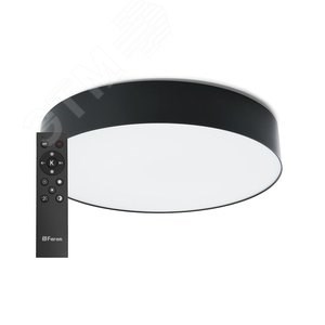 48067 AL6200 “Simple matte” 80W, Max. 4800Lm, 3000К-6500K черный Светильник светодиодный с пультом (уп.6шт.) FERON (Китай) 48067 - фото 630005