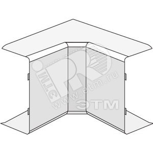 00655 AIM In-liner Угол внутренний для кабель-канала 50x20мм (уп.20шт.) ДКС 00655 - фото 630010