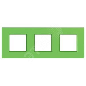 MGU4.706.28 Unica Quadro Рамка 3 поста, киви (уп.3шт.) Schneider Electric MGU4.706.28 - фото 630074