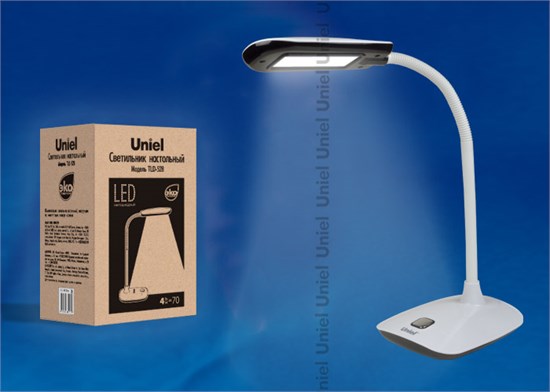 TLD-528 Black/LED/400Lm/4500K Светильник настольный 4W черный UNIEL TLD-528 Black - фото 630092