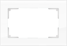 WL01-Frame-01-DBL Рамка для двойной розетки, белая, стекло Favorit WERKEL WL01-Frame-01-DBL - фото 630233