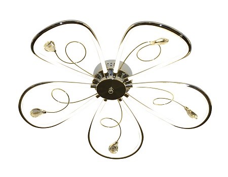 LC575/5 CH 65W 4200K 620*620*110 Потолочный светодиодный светильник (Без ПДУ) Ambrella LC575/5 CH - фото 630353