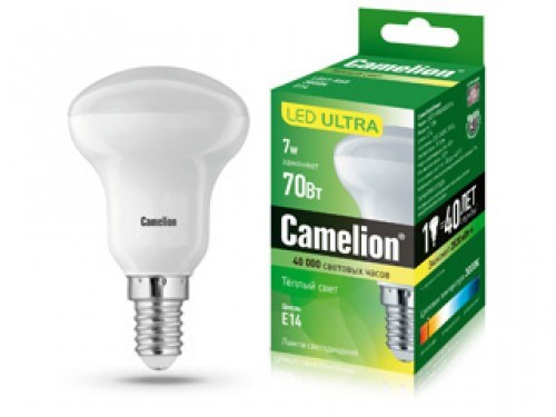 LED7-R50/830/E14 BrightPower Светодиодная лампа 7Вт 220В ВЫВЕДЕНА ИЗ АССОРТИМЕНТА LED7-R50/830/E14 - фото 630355
