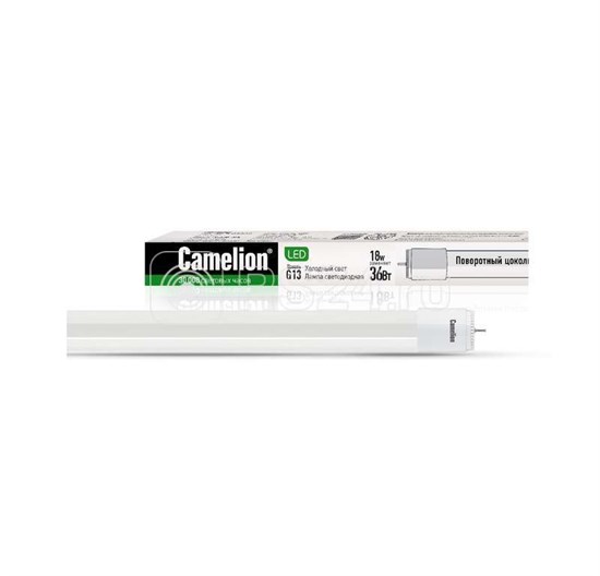 LED18-T8-120/845/G13 18Вт 220В 25-pack Лампа светодиодная Camelion LED18-T8-120/845/G13 - фото 630436