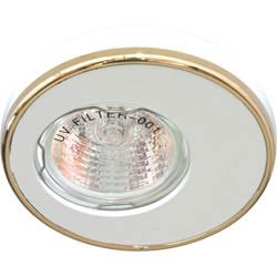 28360 DL1A MR16 MAX50W 12V G5.3 белый, золото Светильник встраиваемый (уп.30шт.) FERON 28360 - фото 630487