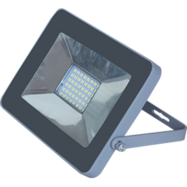 JPSV20ELB Ecola Projector LED 20,0W 220V 4200K IP65 Прожектор cв/д, тонкий, серый (уп.40шт.) JPSV20ELB - фото 630516