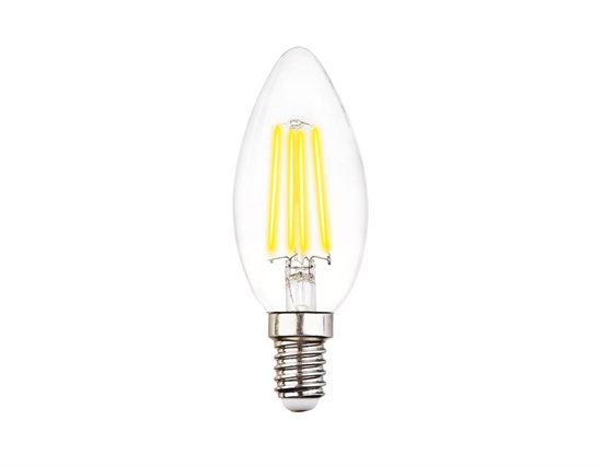 202114 Filament LED C37-F 6W (60W) E14 3000K Лампа светодиодная "Свеча" (уп.100шт.) Ambrella Light 202114 - фото 630526