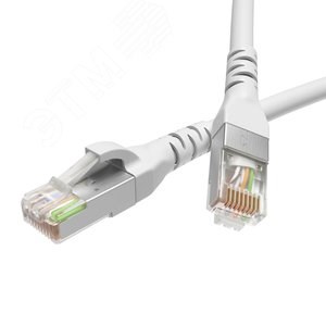 RN5EFU4510WH Патч-корд экранированный F/UTP, Cat.5e, LSZH, 1м, белый ДКС (Китай) RN5EFU4510WH - фото 630545