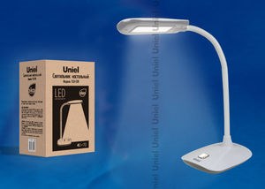 TLD-528 Grey/LED/400Lm/4500K Лампа настольная светодиодная. Цвет темно-серый (уп.12шт.) UNIEL TLD-528 Grey/LED/400Lm/45 - фото 630568
