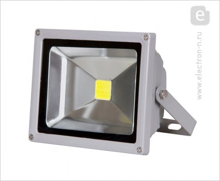 PFL-50W/CW/GR прожектор светодиодный 50W (4275lm) IP65 Jazzway PFL-50W/CW/GR - фото 630700
