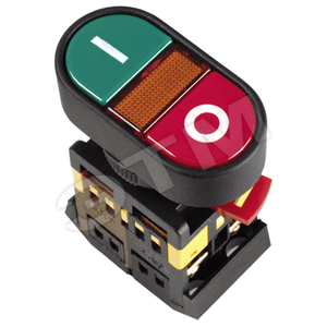 BBD11-APBB-K51 Кнопка APBB-22N Пуск-Стоп с подсветкой неон 1з+1р 240В (уп.10шт.) IEK® BBD11-APBB-K51 - фото 630736