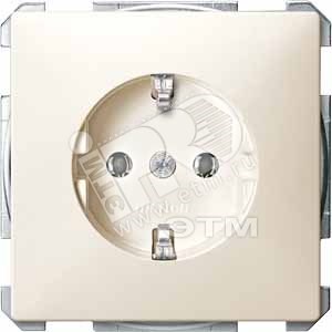 MTN2301-4044 MERTEN Механизм розетки 16А с/з, без шторок бежевая (уп.10шт.) Schneider Electric MTN2301-4044 - фото 630865