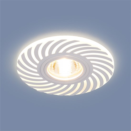 2215 MR16 WH белый Встраиваемый точечный светильник с LED подсветкой Elektrostandard  2215 MR16 WH белый - фото 631214
