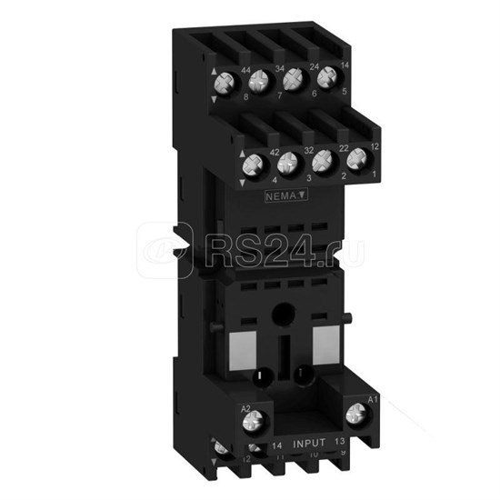 RXZE2M114M Колодка для реле 4CO 27мм с комб. конт (уп.10шт.) Schneider Electric RXZE2M114M - фото 631333