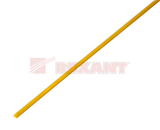 FD 20-2002 Трубка термоусаживаемая ТТУ(ТУТ) 2.0/1.0 желтая (1м) (уп.50/5000м.) REXANT FD 20-2002 - фото 631417