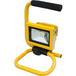 12155 LL-260 Прожектор светодиодный переносной 1LED*10W, 230V, IP65, желтый (уп12шт.) FERON 12155 - фото 631601