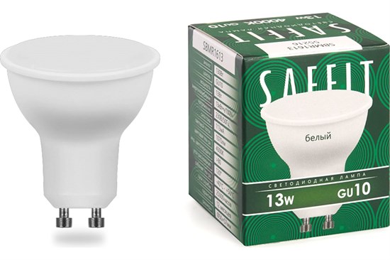 55216 SBMR1613 13W 230V GU10 4000K MR16 Saffit Лампа светодиодная (уп.10/200шт.) FERON (Китай) 55216 SBMR1613 - фото 631953