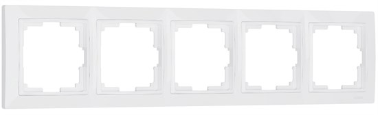 WL03-Frame-05 Snabb Basic Рамка на 5 постов, белая (уп.10шт.) Werkel™ a036629 - фото 632004