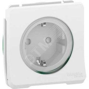 MUR39134 Mureva S Механизм розетки с/з и шторками 16А, 220В, безвинтовые клеммы, белый, IP55 (уп.10шт.) Schneider Electric MUR39134 - фото 632020