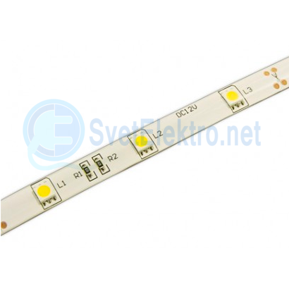 1006936 Лента св/д ECO SMD5050 12V 7.2W/m 30Led/m IP65 RGB герметичн.(5м) 1006936 - фото 632039