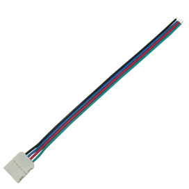 SC41C1ESB Ecola LED strip connector Cоед. кабель с 4-х конт. разъемом 10mm 15см (уп.3/500шт.) SC41C1ESB - фото 632088