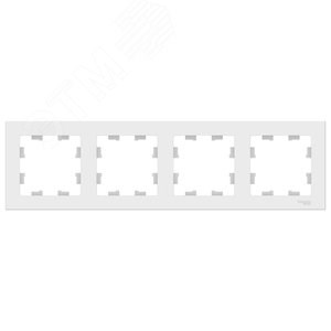 ATN001304 AtlasDesign Рамка 4 поста универсальная, лотос (уп.5шт.) Systeme Electric (Россия) ATN001304 - фото 632133