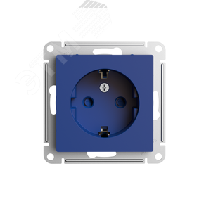 ATN001145 AtlasDesign Механизм розетки с заземлением и шторками, аквамарин (уп.5шт.) Systeme Electric (Россия)  ATN001145 - фото 632182