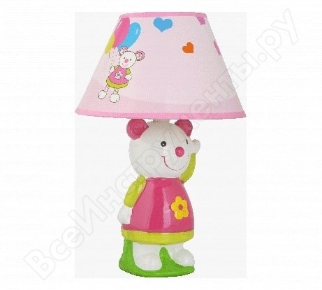 KD-554 C89 Мишка декоративный Настольный светильник Camelion 40W, E14 KD-554 - фото 632315