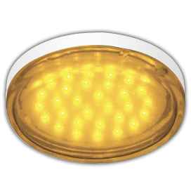 T5TY44ELC Ecola GX53 LED color 4,4W Tablet 220V Yellow Желтый Лампа св/д прозрачное стекло (уп.10/100шт.) T5TY44ELC - фото 632357