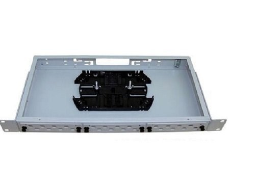 CCB-034-8FC Оптический кросс стоечный 19" КРС-16/8-FC(ST), стальной, комплектация 8-FC/UPC (адаптеры, пигтейлы, КДЗС, сплайс кассета) ОптКом ООО CCB-034-8FC - фото 632363