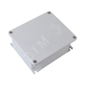 65301 Коробка ответвительная алюминиевая окрашенная, IP66, RAL9006, 128х103х55мм (уп.1шт.) ДКС 65301 - фото 632441