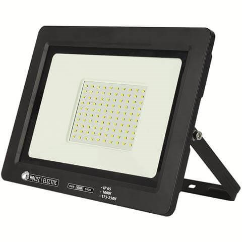 HRZ00002788 068-010-0100 Aslan-100 Светодиодный прожектор 100W 6400K 175-250V, черный (уп.12шт.) HOROZ ELECTRIC HRZ00002788 - фото 632488
