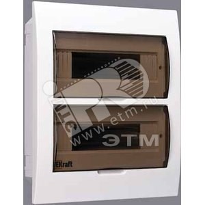 31006DEK ЩРВ-П-24 Корпус пласт. встраиваемый 24 модуля, IP41 (уп.10шт.) DEKraft 31006DEK - фото 632681
