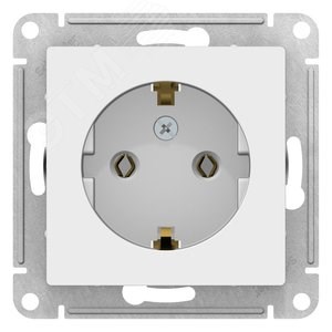 ATN001343 AtlasDesign Механизм розетки 1 гнездо с заземлением, лотос (уп.5шт.) Systeme Electric (Россия) ATN001343 - фото 632692