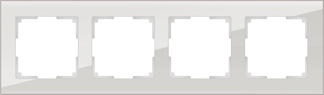 WL01-Frame-04 Favorit Рамка на 4 поста, дымчатое стекло (уп.5шт.) WERKEL a030788 - фото 632796