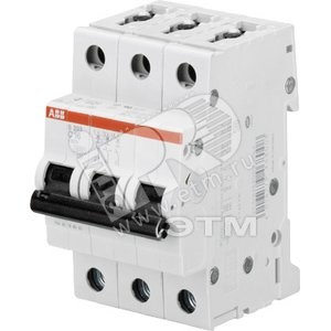 2CDS253001R0204 S203 C20 Автоматический выключатель 3P C20A 6кА ABB 2CDS253001R0204 - фото 632866