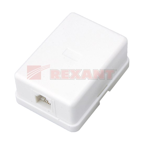 FD 03-0001/FD 6019 Телефонная розетка 1 гнездо 6P-4C (уп.50/500шт.) REXANT FD 03-0001 - фото 632885