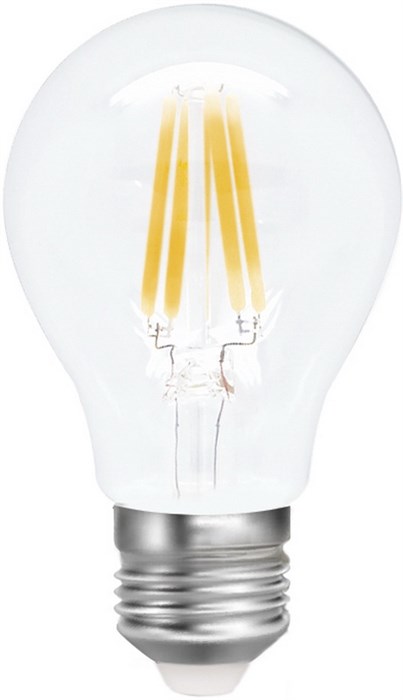SBL-A60F-8-30K-E27 Лампа светодиодная Filament 8W 220-240V Е27 3000К 750Лм (уп.10/50шт.) Smartbuy SBL-A60F-8-30K-E27 - фото 632994