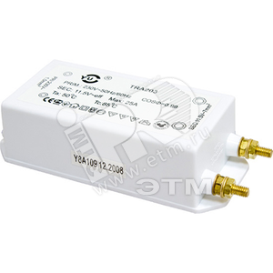 21039 TRA203 230V/12V 400W Трансформатор электронный понижающий FERON (Китай) 21039 - фото 633037