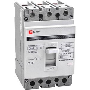 mccb99-250-250 PROxima ВА-99 250/250А 3P 35кА Выключатель автоматический EKF mccb99-250-250 - фото 633159